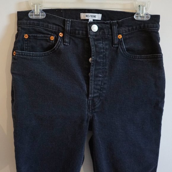 Re/Done 90's High Rise Ankle Crop Jean Size 28 - Picture 9 of 16